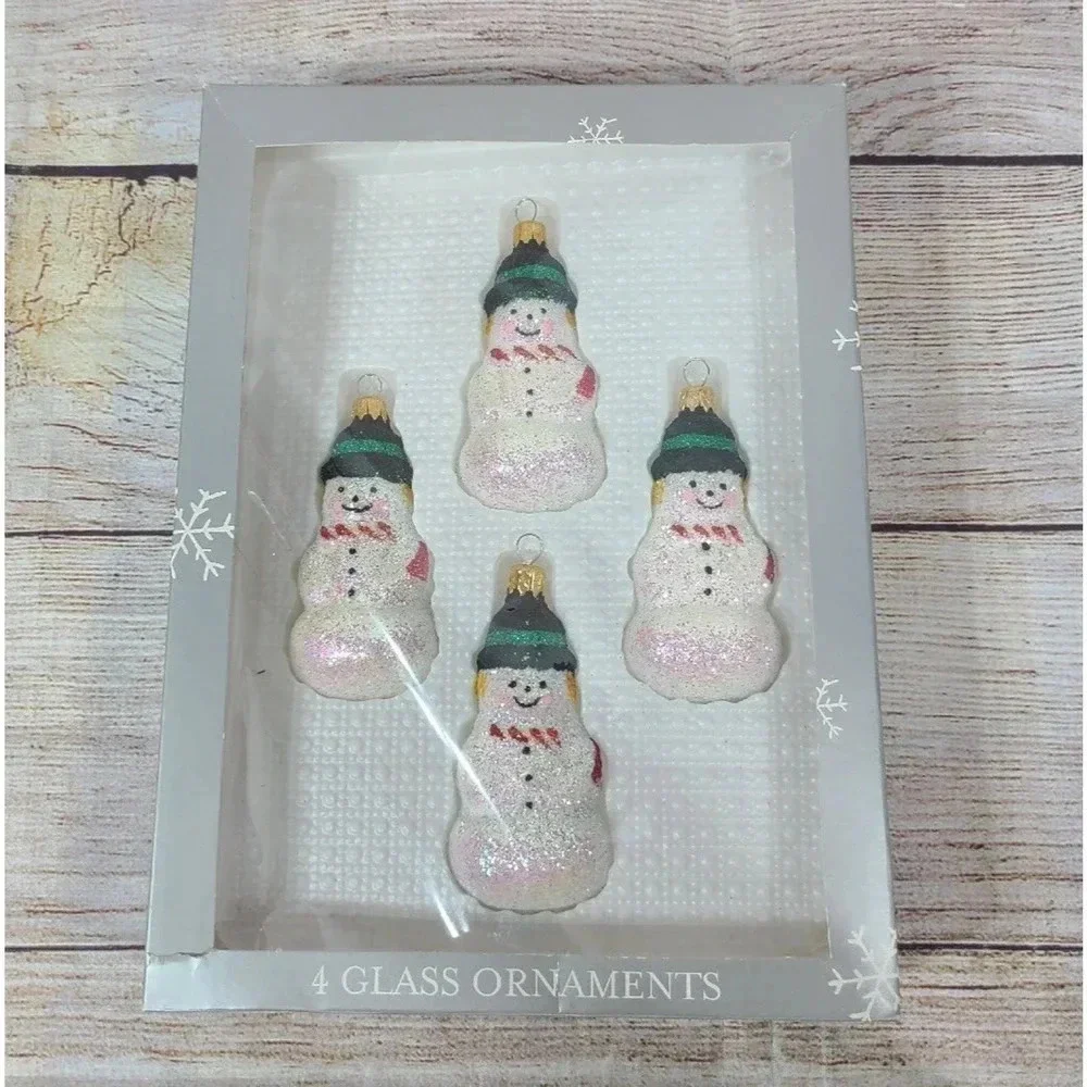 Vintage Target Christmas Ornaments Lot Of 2 Sports Snowmen 2003 New Old Stock